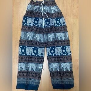 Elephant Boho Hippie Women’s Festival One Size Pants